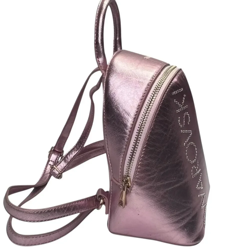 Swarovski Sparkling Logo Mini Backpack Bag Glitter Pink Bling Luxury Glam
